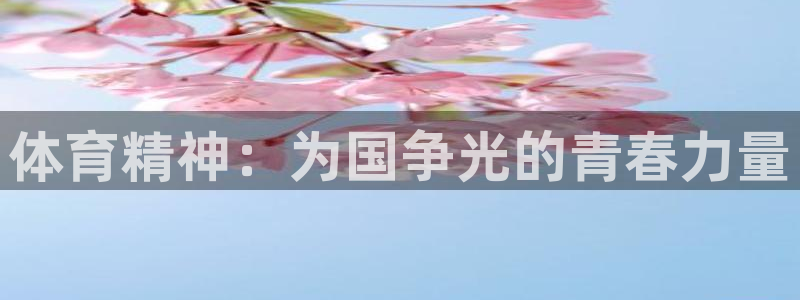 意昂3体育凯捷平台代理：体育精神：为国争光的青春力量